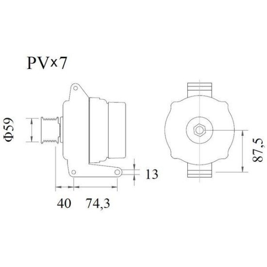 Mahle MG 1063 Alternatör 14V 110A (Letrika IA9499 / 11.209.676)
