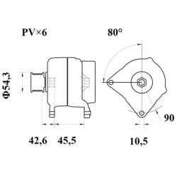 Mahle MG 1068 Alternatör 14V 150A (Letrika IA9504 / 11.209.671) – Overrunning Kasnaklı, Çok Fonksiyonlu Regülatör