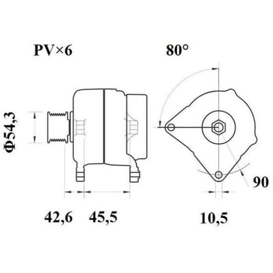 Mahle MG 1068 Alternatör 14V 150A (Letrika IA9504 / 11.209.671) – Overrunning Kasnaklı, Çok Fonksiyonlu Regülatör