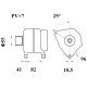 Mahle MG 1069 Alternatör 14V 110A (Letrika IA9505 / 11.209.670)