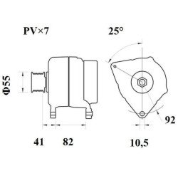 Mahle MG 1076 Alternatör 14V 110A (Letrika IA9512 / 11.209.663) – Çok Fonksiyonlu Regülatör