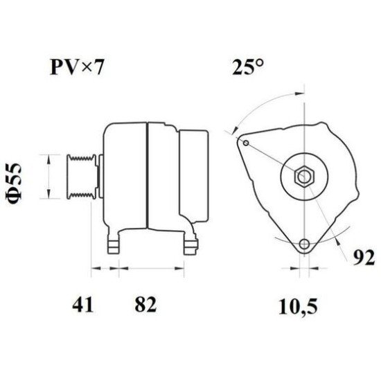 Mahle MG 1076 Alternatör 14V 110A (Letrika IA9512 / 11.209.663) – Çok Fonksiyonlu Regülatör
