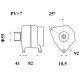 Mahle MG 1076 Alternatör 14V 110A (Letrika IA9512 / 11.209.663) – Çok Fonksiyonlu Regülatör