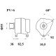 Mahle MG 1078 Alternatör 14V 110A (Letrika IA9514 / 11.209.661) – Çok Fonksiyonlu Regülatör, Serbest Döner Kasnak