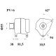 Mahle MG 1081 Alternatör 14V 150A (Letrika IA9517 / 11.209.691) – Overrunning Kasnak, Çok Fonksiyonlu Regülatör