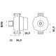 Mahle MG 1090 Alternatör 14V 90A (Letrika IA9527 / 11.209.682) – Overrunning Kasnak, Çok Fonksiyonlu Regülatör