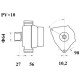 Mahle MG 1203 Alternatör 28V 120A (Letrika IA9563 / 11.209.776) – PV10 Kasnak Ø64 mm