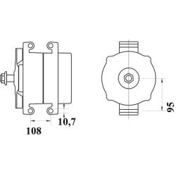 Mahle MG 163 Alternatör 28V 190A (Letrika IA1648 / 11.204.675) – Toz Korumalı