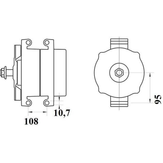 Mahle MG 163 Alternatör 28V 190A (Letrika IA1648 / 11.204.675) – Toz Korumalı