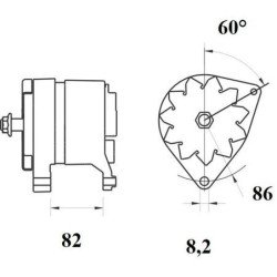 Mahle MG 216 Alternatör 14V 70A (Letrika IA0811 / 11.201.811)