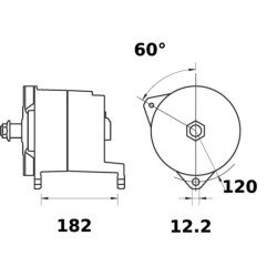 Mahle MG 303 Alternatör 28,5V 140A (Letrika IA1101 / 11.203.237) – Toz Korumalı