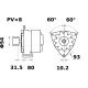 Mahle MG 622 Alternatör 28V 140A (Letrika IA1558 / 11.204.917) – Liebherr İş Makinesi Uyumlu, Toz Korumalı