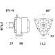 Mahle MG 803 Alternatör 28V 100A (Letrika IA9448 / 11.209.600)