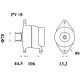 Mahle MG 816 Alternatör 28V 80A (Letrika IA9471 / 11.209.623)