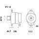 Mahle MG 817 Alternatör 28V 120A (Letrika IA9472 / 11.209.624)