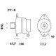 Mahle MG 877 Alternatör 28V 110A (Letrika IA9479 / 11.209.635) – Multifonksiyon Regülatörlü