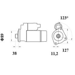 Mahle MS 1044 Marş Motoru 24V 5,5 kW 12 Diş (Letrika IS9526 / 11.139.228)