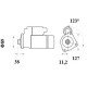 Mahle MS 1044 Marş Motoru 24V 5,5 kW 12 Diş (Letrika IS9526 / 11.139.228)