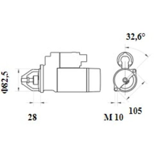 Mahle MS 1074 Marş Motoru 12V 1,7 kW 12 Diş (Letrika IS9532 / 11.139.234)
