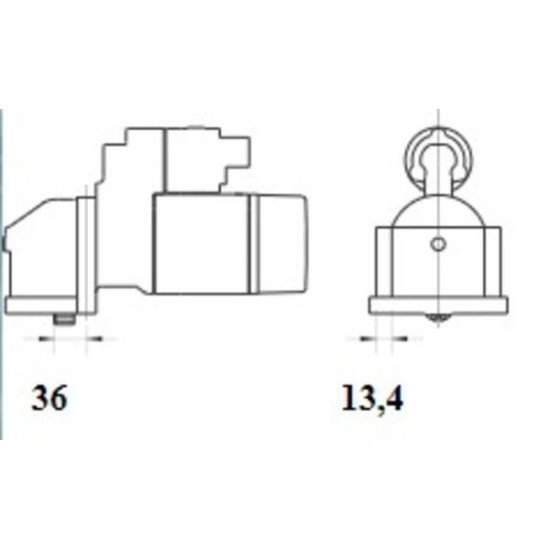 Mahle MS 1081 Marş Motoru 12V 1,7 kW 12 Diş (Letrika IS9539 / 11.139.241)