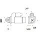 Mahle MS 1083 Marş Motoru 12V 2,5 kW 9 Diş (Letrika IS9541 / 11.139.243) – Redüksiyonlu