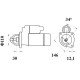 Mahle MS 1088 Marş Motoru 12V 2,5 kW 9 Diş (Letrika IS9546 / 11.139.248)