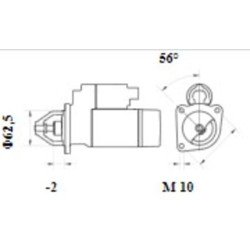Mahle MS 1089 Marş Motoru 12V 1,7 kW 13 Diş (Letrika IS9547 / 11.139.249) – Redüksiyonlu