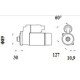 Mahle MS 1111 Marş Motoru 12V 3,2 kW 10 Diş (Letrika IS1488 / 11.132.644) – Ters Dönüş, Redüksiyonlu