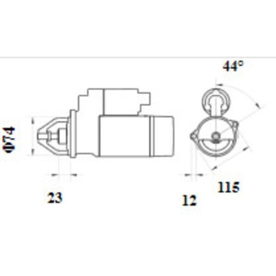 Mahle MS 1172 Marş Motoru 12V 1,1 kW 9 Diş (Letrika IS9586 / 11.139.378)
