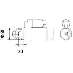 Mahle MS 158 Marş Motoru 12V 2,0 kW 9 Diş (Letrika IS1427 / 11.132.315)