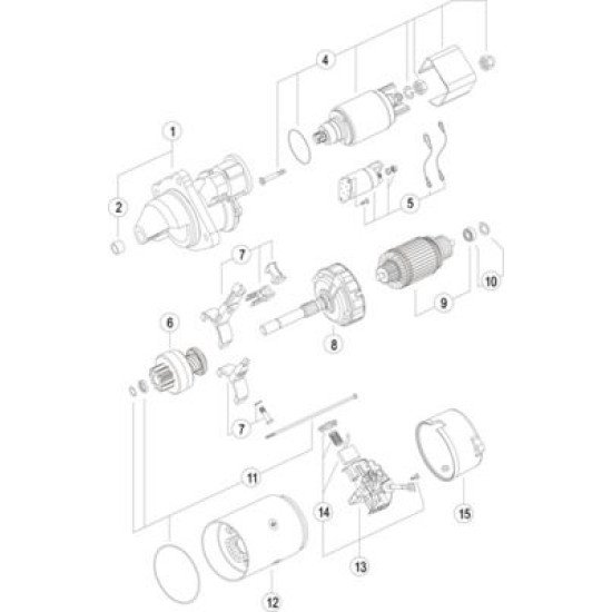 Mahle MS 4 Marş Motoru 12V 3,2 kW (Letrika IS1098 / 11.131.984)