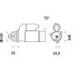 Mahle MS 462 Marş Motoru 24V 6,2 kW (Letrika IS9147 / 11.139.188) – 11 Diş, Soft Start Röleli