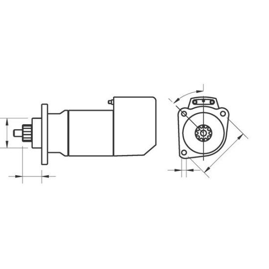 Mahle MS 672 Marş Motoru 24V 5,4 kW 11 Diş (Letrika IS9016 / 11.139.512) – Terminal 31