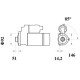 Mahle MS 754 Marş Motoru 24V 7,5 kW 12 Diş (Letrika IS9467 / 11.139.615)