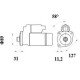 Mahle MS 938 Marş Motoru 24V 5,5 kW 12 Diş (IS9489 / AZF4903)
