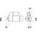 Mahle MS 940 Marş Motoru 24V 5,5 kW 12 Diş (Letrika IS9491 / 11.139.193)