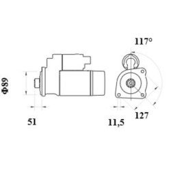 Mahle MS 948 Marş Motoru 24V 5,5 kW 11 Diş (IS9493 / AZE6596)