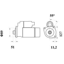 Mahle MS 971 Marş Motoru 24V 5,5 kW 10 Diş (IS9505 / AZG4884) – Redüksiyonlu