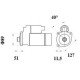 Mahle MS 972 Marş Motoru 12V 3,0 kW 10 Diş (Letrika IS9506 / AZE4705)
