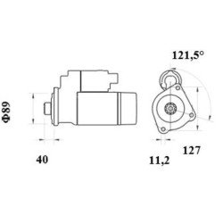 Mahle MS 996 Marş Motoru 24V 5,0 kW 10 Diş (IS9511 / AZE4703)