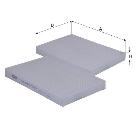 Fil Filter HC 7008 Kabin Hava Filtresi | OPEL / GENERAL MOTORS Referanslı
