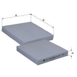 Fil Filter HC 7016 Kabin Hava Filtresi | HONDA / IVECO Referanslı