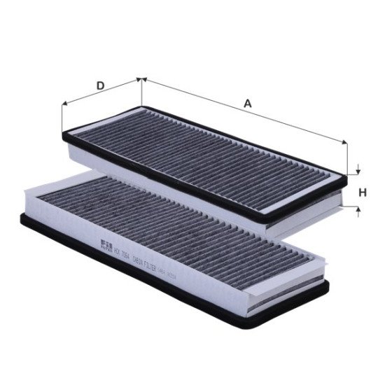 Fil Filter HCK 7064 Kabin Hava Filtresi | MERCEDES-BENZ / RENAULT TRUCKS (OKELIA) Referanslı