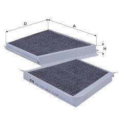 Fil Filter HCK 7102 Kabin Hava Filtresi | MERCEDES-BENZ / CLAAS Referanslı