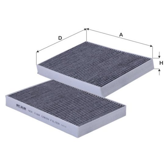Fil Filter HCK 7184 Kabin Hava Filtresi | LAND ROVER / VOLVO Referanslı