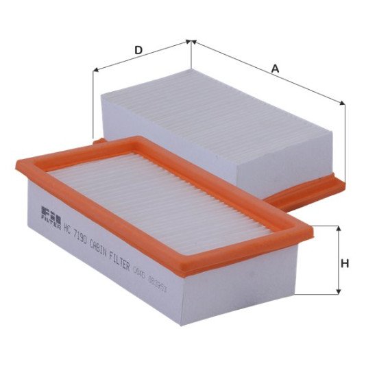 Fil Filter HC 7190 Kabin Hava Filtresi | NEW HOLLAND / TURK TRAKTOR Referanslı Fil Filter HC 7190 Kabin Hava Filtresi | NEW HOLLAND / TURK TRAKTOR Referanslı