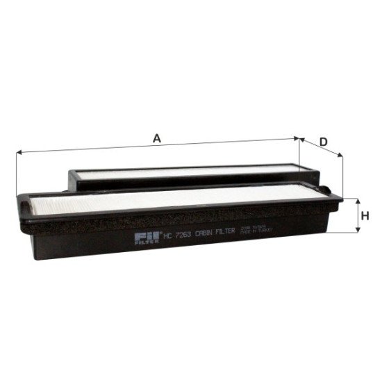 Fil Filter HC 7263 Kabin Hava Filtresi | CNH / NEW HOLLAND Referanslı