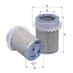 Fil Filter HP 639 K Hava Filtresi | JOHN DEERE / CATERPILLAR Referanslı