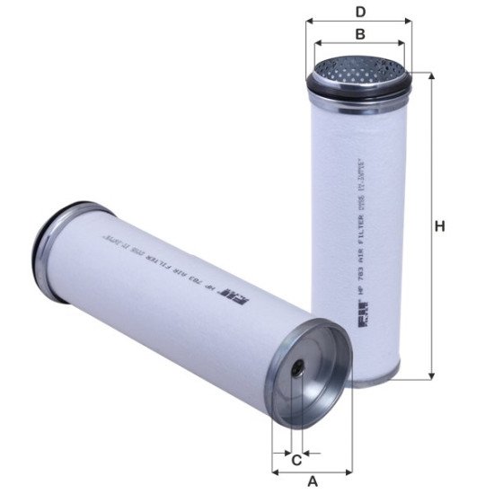 Fil Filter HP 783 Hava Filtresi | VOLVO / ATLAS COPCO Referanslı