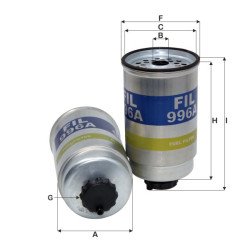 Fil Filter MF 996 A Yakıt Filtresi | FORD / HATTAT Referanslı
